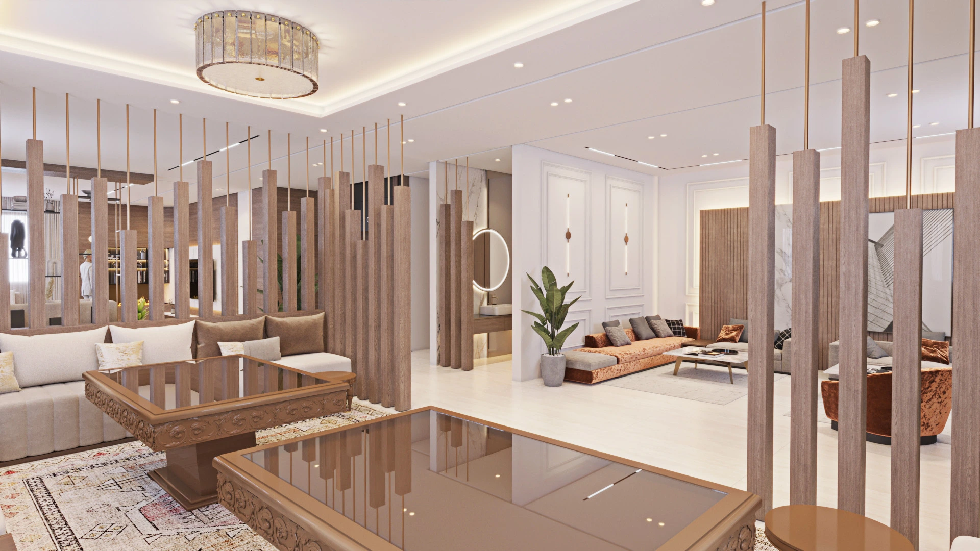 Architecture extérieure d'un immeuble d'appartements de luxe